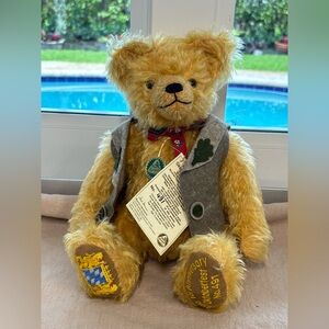 200th Anniversary Oktoberfest Mohair Bear, Hermann, Germany, Ltd Edition 491/555